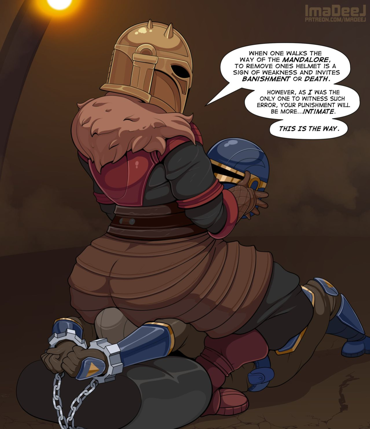 [imadeej] The Armorer Facesitting (The Mandalorian)