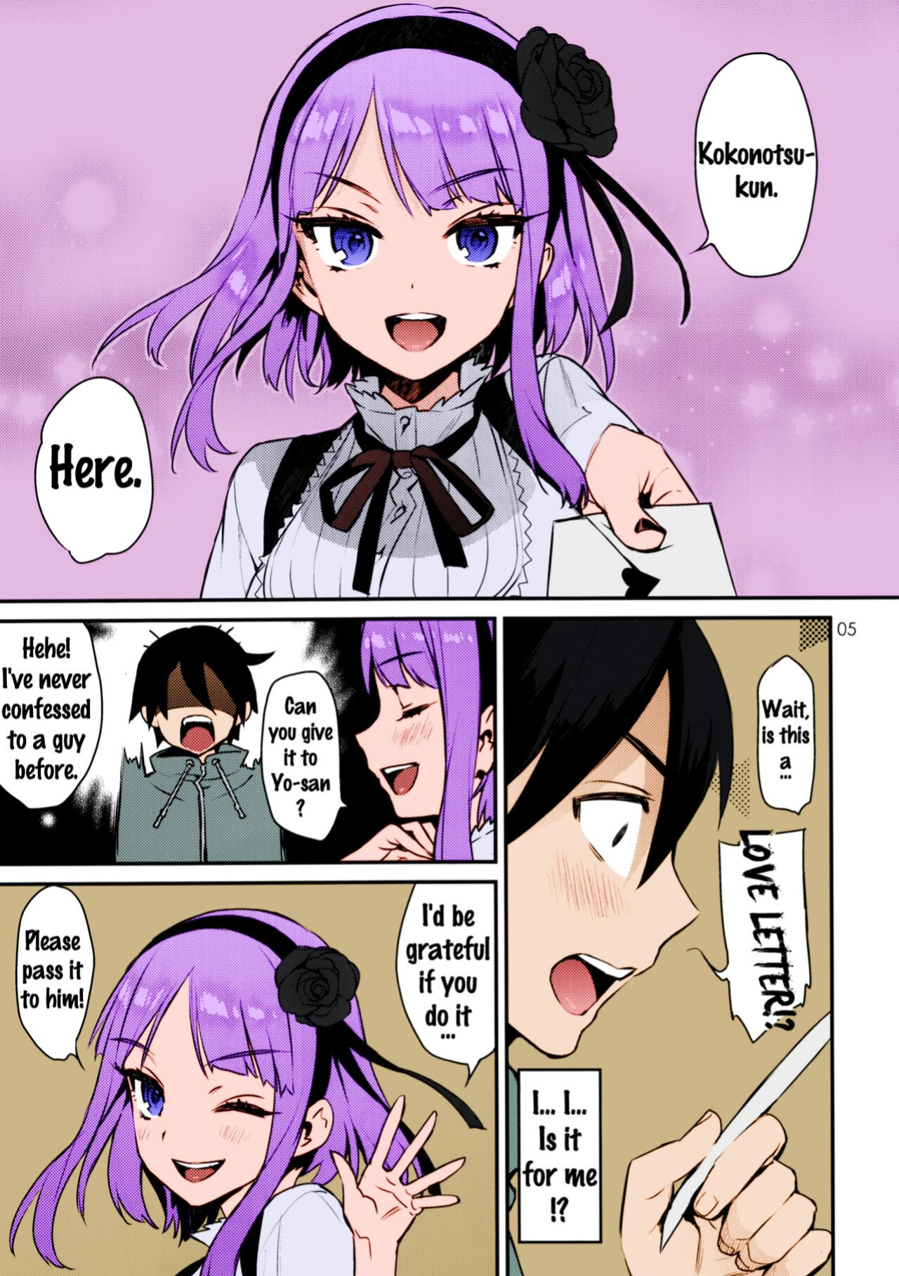 (C89) [Ichigo Pants (Kaguyuzu)] Sweet Love Letter (Dagashi Kashi) [Colorized]
