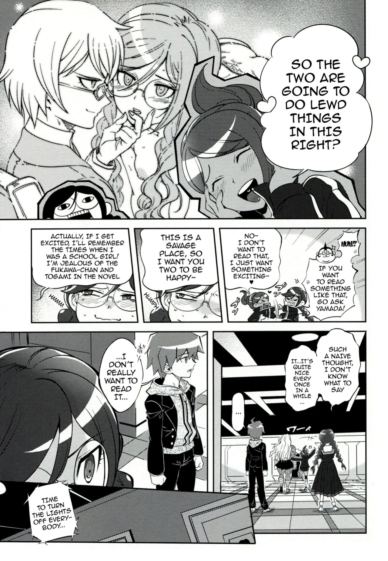 (C85) [Hougakuya (Tohzai, Namboku)] Aishiai Gakuen Seikatsu | Love-Making Academy Sex Activities (Danganronpa)