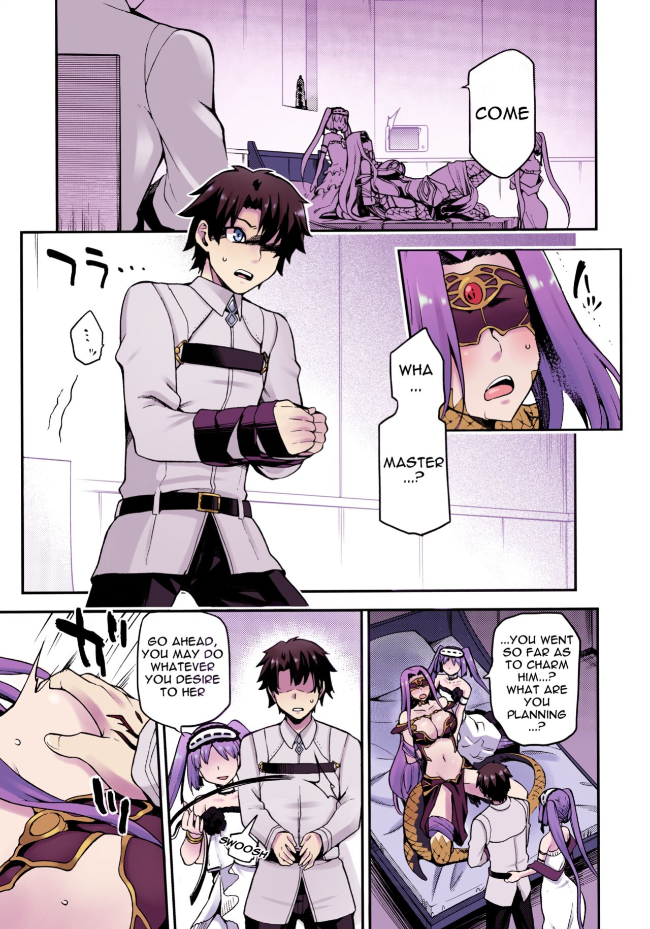 [Jyouren Kishidan (kiasa)] Hebigami no Honnou (Fate/Grand Order) [Doujins.com] [Colorized]