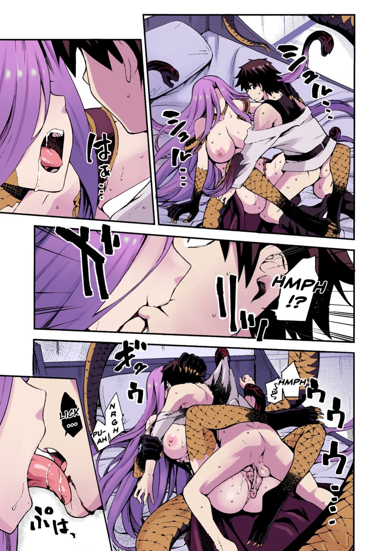 [Jyouren Kishidan (kiasa)] Hebigami no Honnou (Fate/Grand Order) [Doujins.com] [Colorized]
