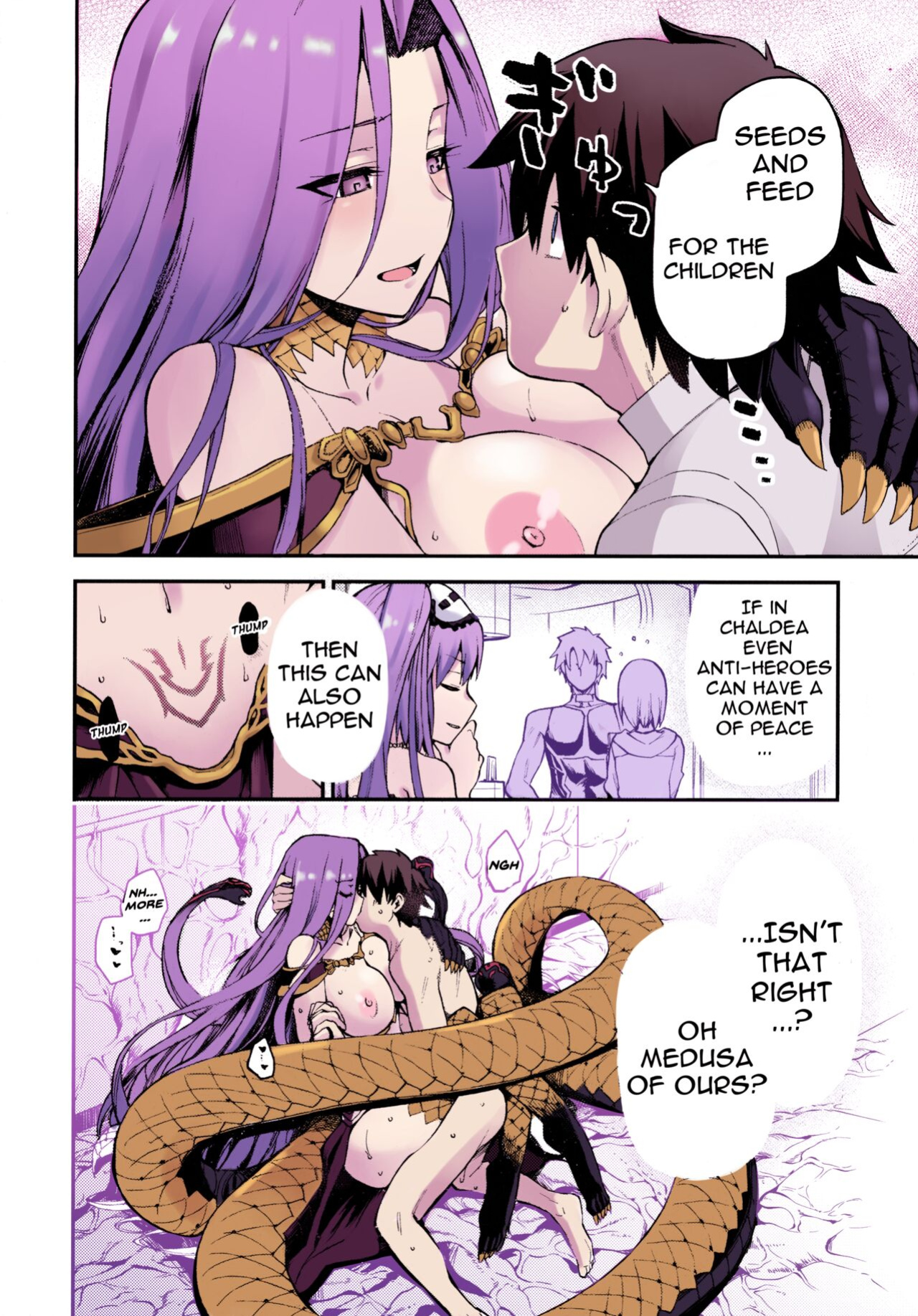 [Jyouren Kishidan (kiasa)] Hebigami no Honnou (Fate/Grand Order) [Doujins.com] [Colorized]
