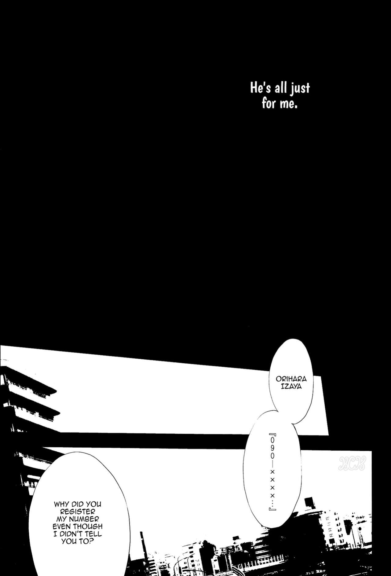 (Konoinnen, tachiirikinshi×2) [YINGHUA (sinba)] ENDS AND MEANS (Durarara!!) {KCK-Amateur}