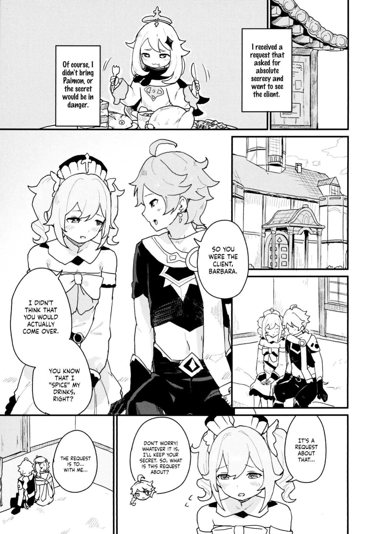 (C99) [Koromoko Kokoro (Koromotake)] Seiyoku no Tsuyoi Barbara no Hanashi | A Book About Barbara's Strong Libido (Genshin Impact) [LunaticSeibah]