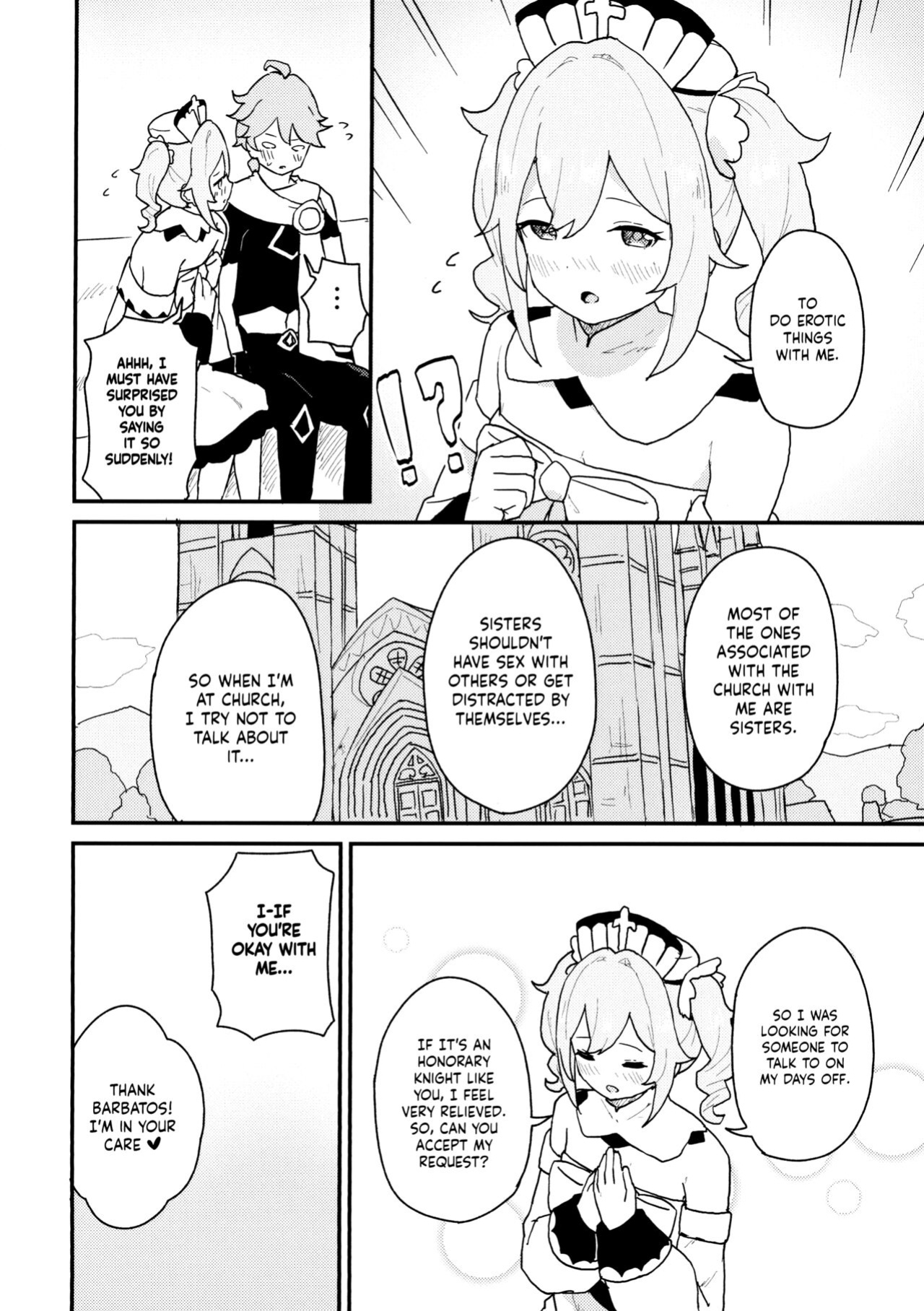 (C99) [Koromoko Kokoro (Koromotake)] Seiyoku no Tsuyoi Barbara no Hanashi | A Book About Barbara's Strong Libido (Genshin Impact) [LunaticSeibah]