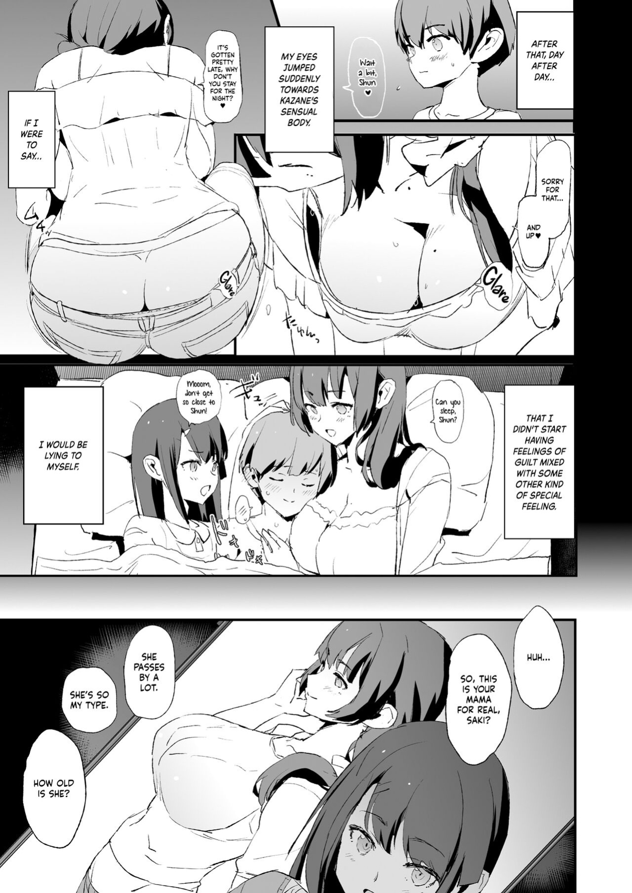 [Yami ni Ugomeku (Dokurosan)] Musume no Tsugi wa Mama Onaho - Onaho Gasshuku #2 | After The Daughter Mother Cocksleeve - Cocksleeve Camp #2 [Kinsei Translations]
