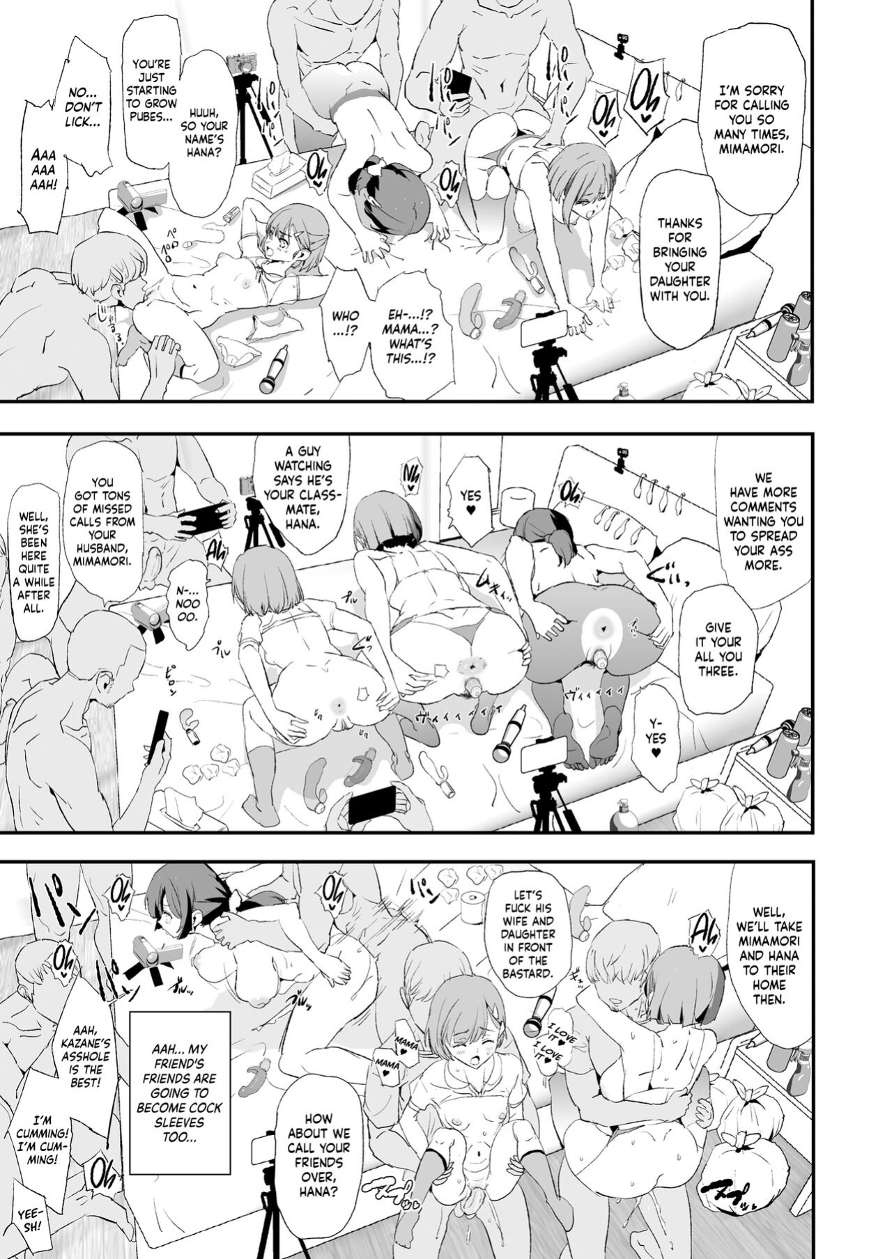 [Yami ni Ugomeku (Dokurosan)] Musume no Tsugi wa Mama Onaho - Onaho Gasshuku #2 | After The Daughter Mother Cocksleeve - Cocksleeve Camp #2 [Kinsei Translations]