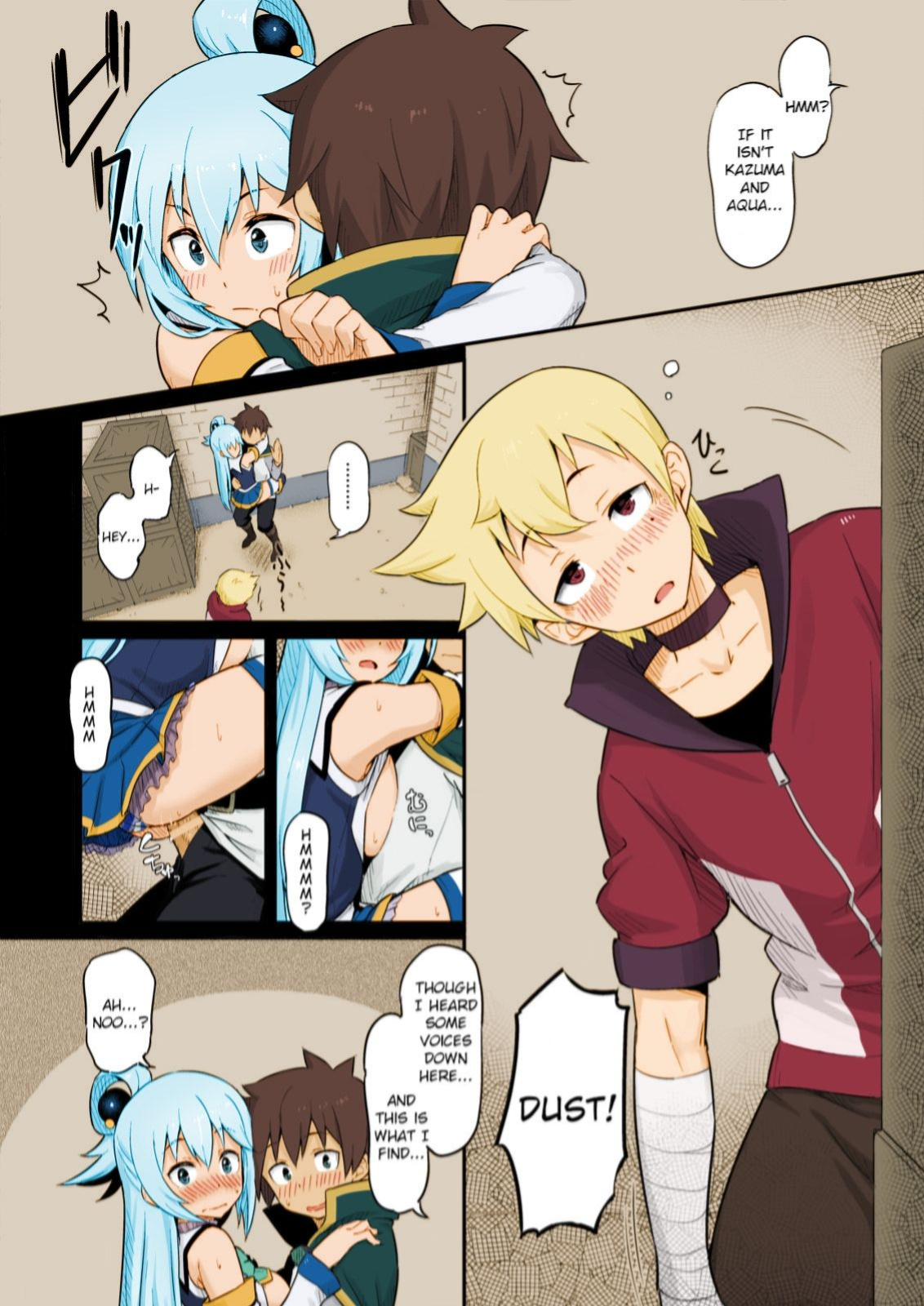 [Pirokobo (Piro)] Damegami-sama wa Nomisugi ni Gochuui o! (Kono Subarashii Sekai ni Syukufuku o!) [Colorized]