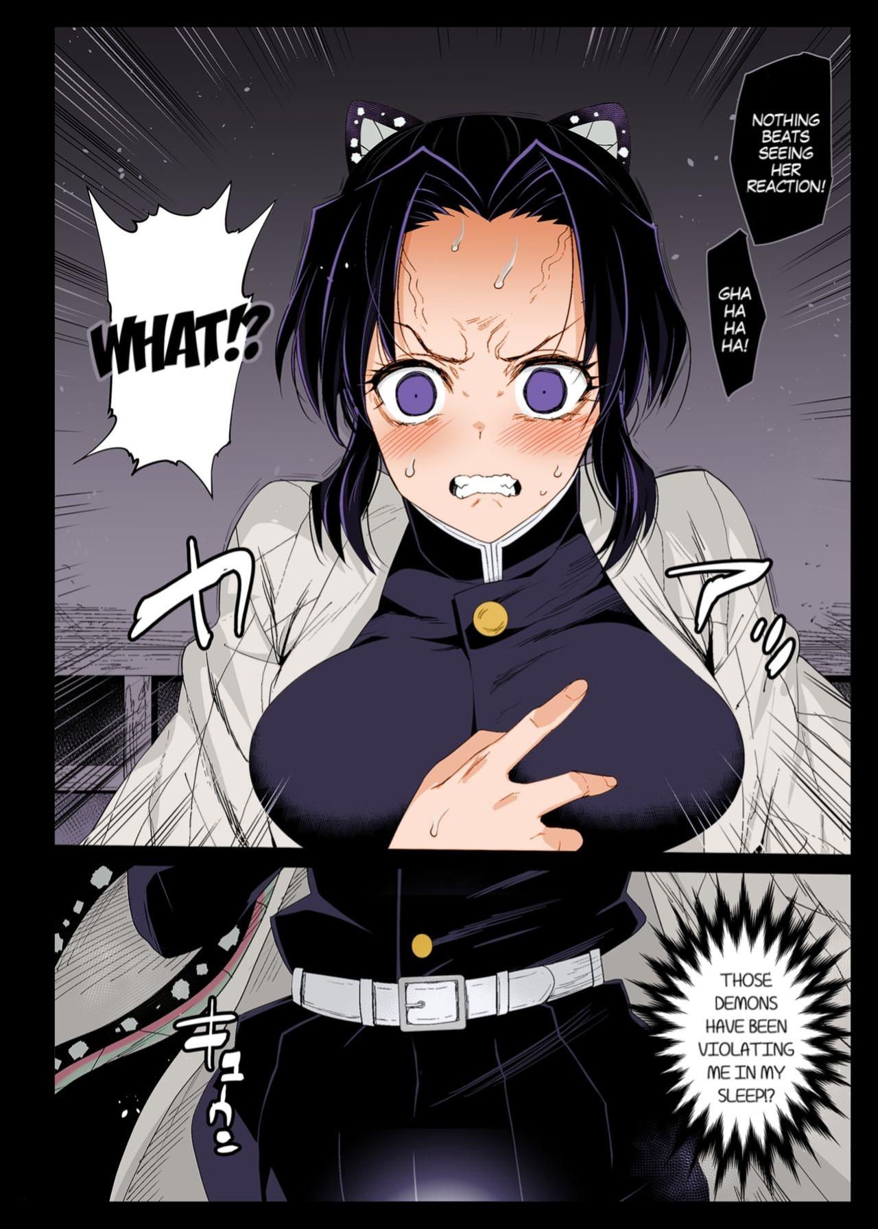[Eromazun (Ma-kurou)] Kochou Shinobu Kan ~Neteiru Aida ni Ossan Oni ni Okasareru~ - RAPE OF DEMON SLAYER 2 (Kimetsu no Yaiba) [MegaFagget] [Colorized]