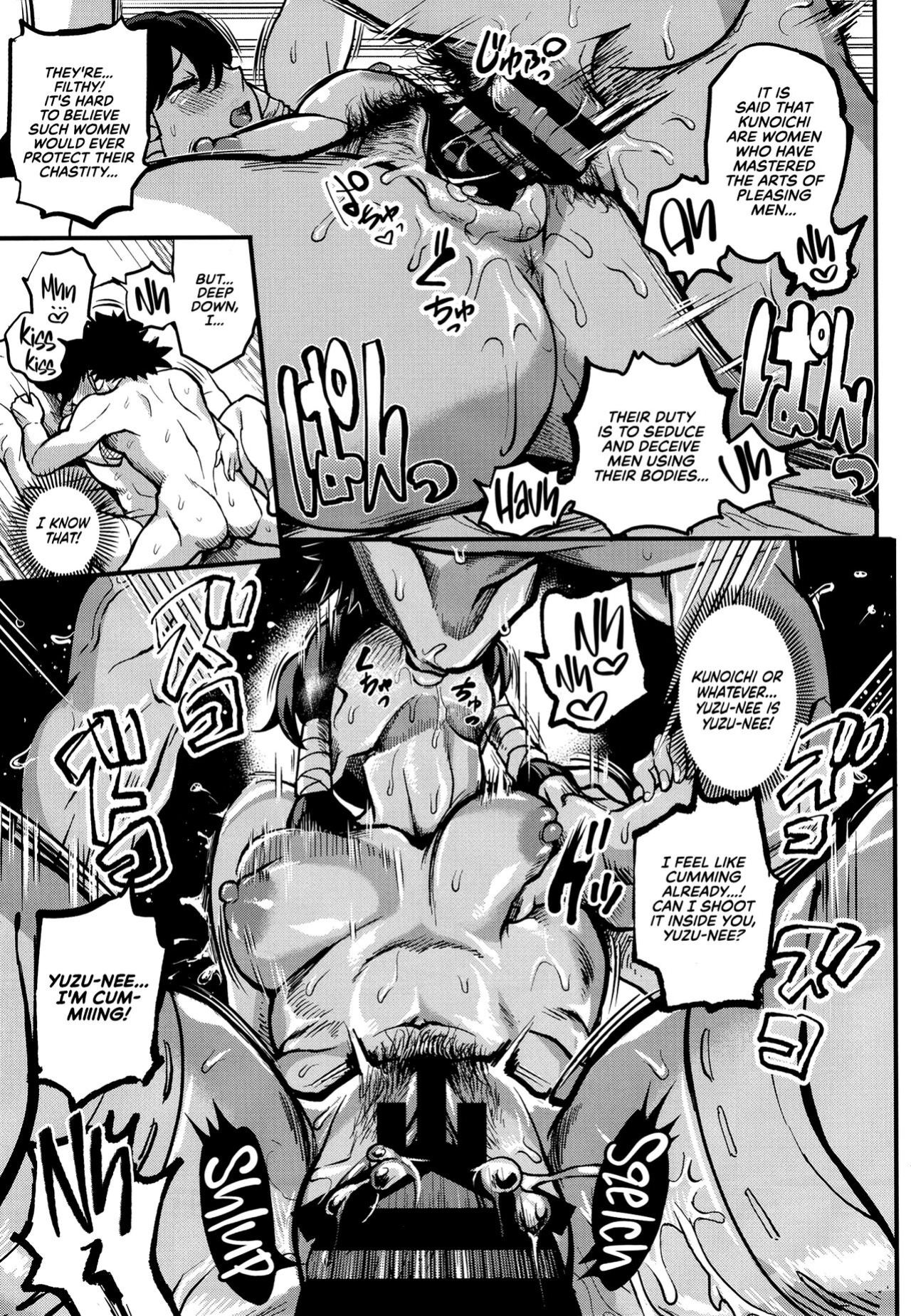 [Kougi Anmitsu (Ichiren Takushou)] Kunoichi Indochuu ~Yuzuha Kikyou hen~ | Kunoichi's Lewd Adventure ~Yuzuha's Homecoming Arc~ [Clog+RedLantern]