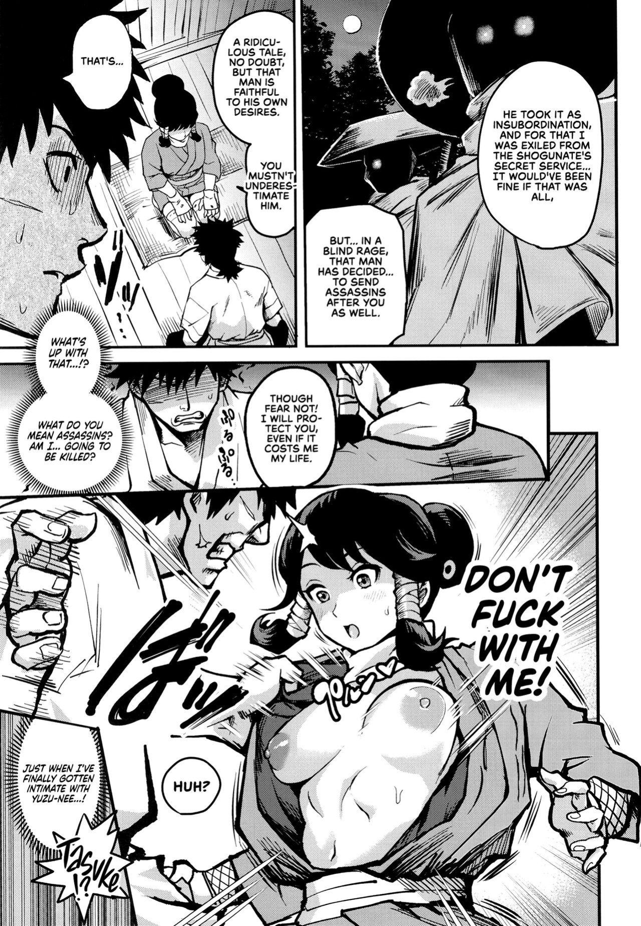 [Kougi Anmitsu (Ichiren Takushou)] Kunoichi Indochuu ~Yuzuha Kikyou hen~ | Kunoichi's Lewd Adventure ~Yuzuha's Homecoming Arc~ [Clog+RedLantern]