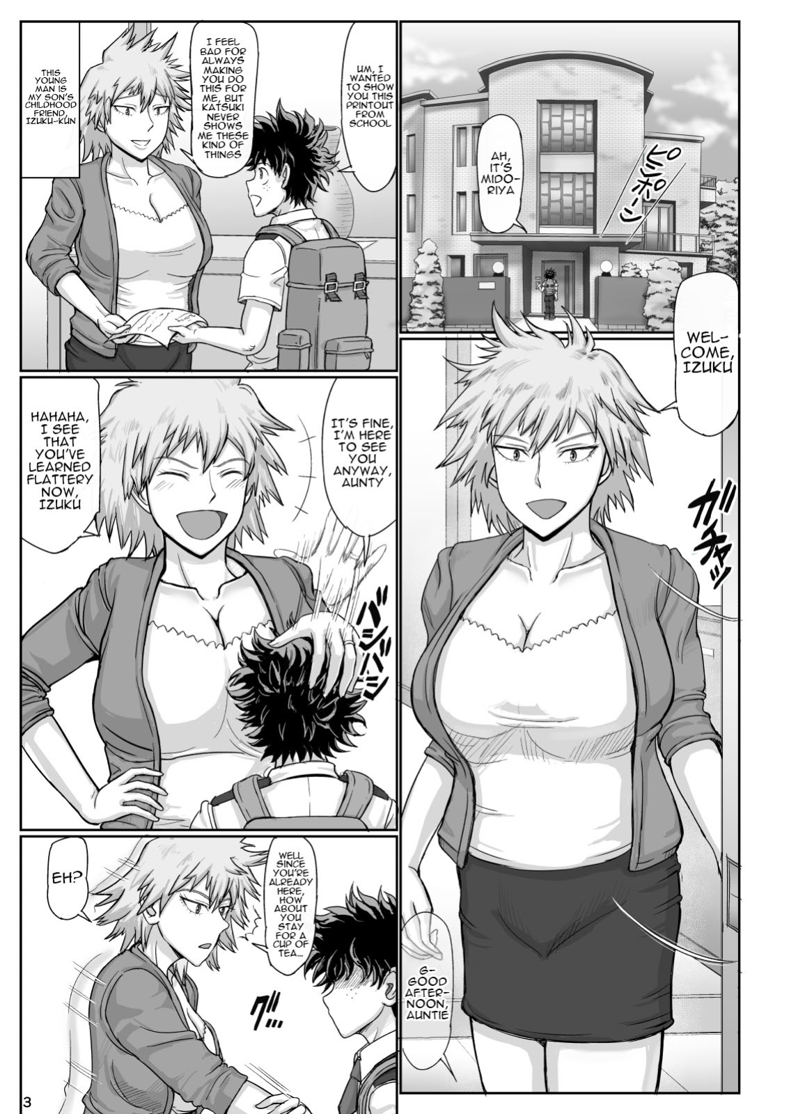 [Gouon (SWA)] Uwakinhaha Bakugou-mama wa Kyou mo Wakai Ko to Gachihame Sex Shiteimasu. | Cheating Mama - Once Again Today Mama Bakugou Is Having Sex With a Young Guy (Boku no Hero Academia)