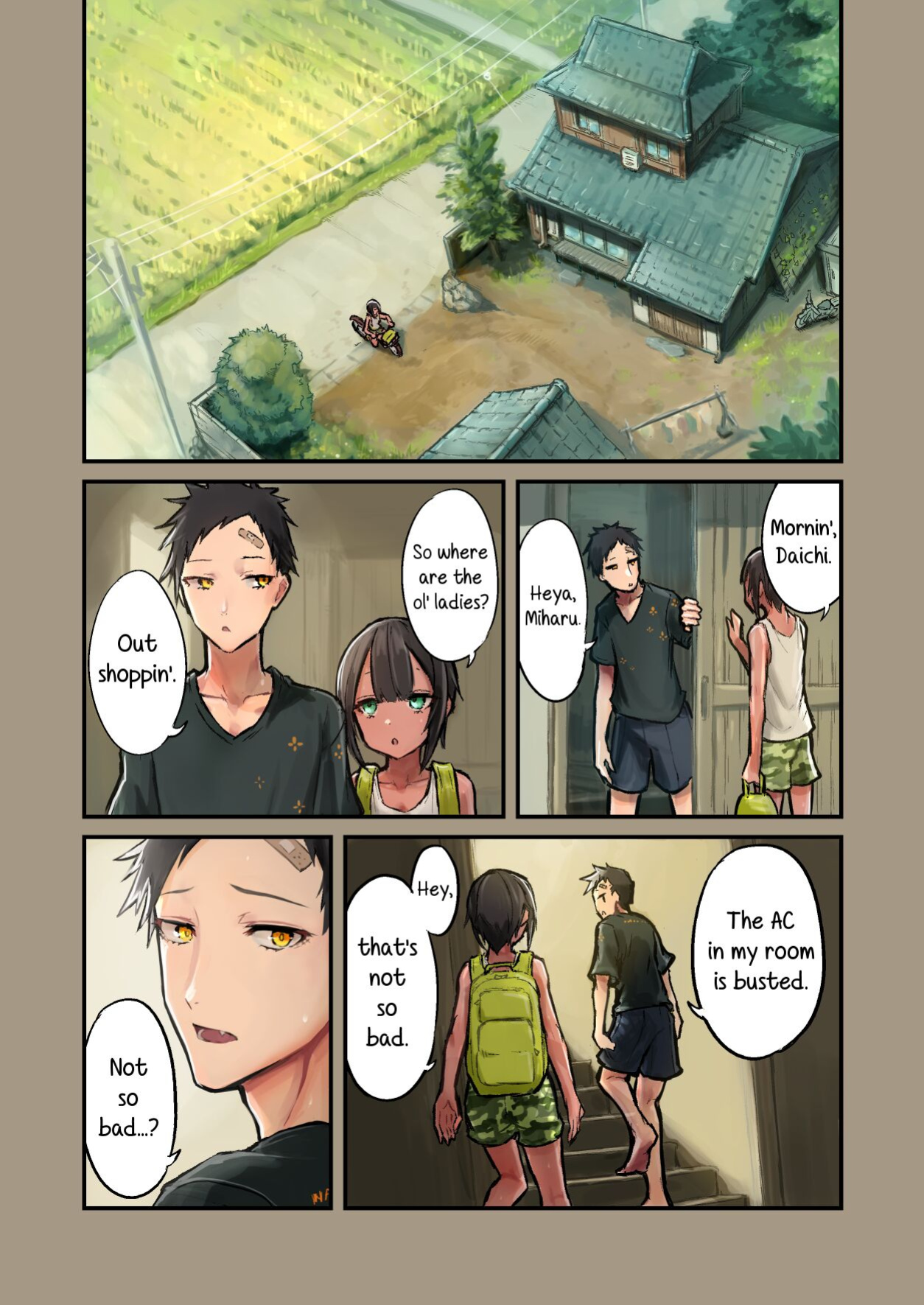 [Hamemie-tei (Sokumaru)] Natsuyasumi! Osananajimi to Asedaku Sex - Sweaty sex with a childhood friend [incogna777]