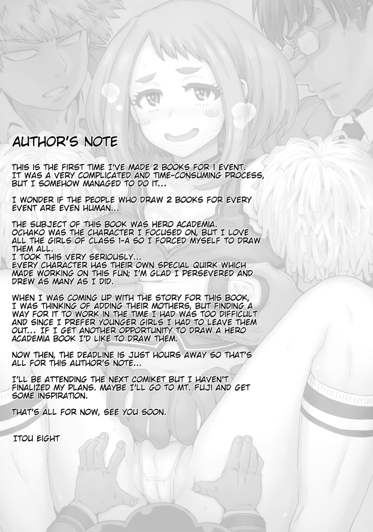 (C90) [Eight Beat (Itou Eight)] Uraraka Ura Fuuzoku | Uraraka's Behind-the-Scenes Prostitution (Boku no Hero Academia) [TekColor] [Colorized]