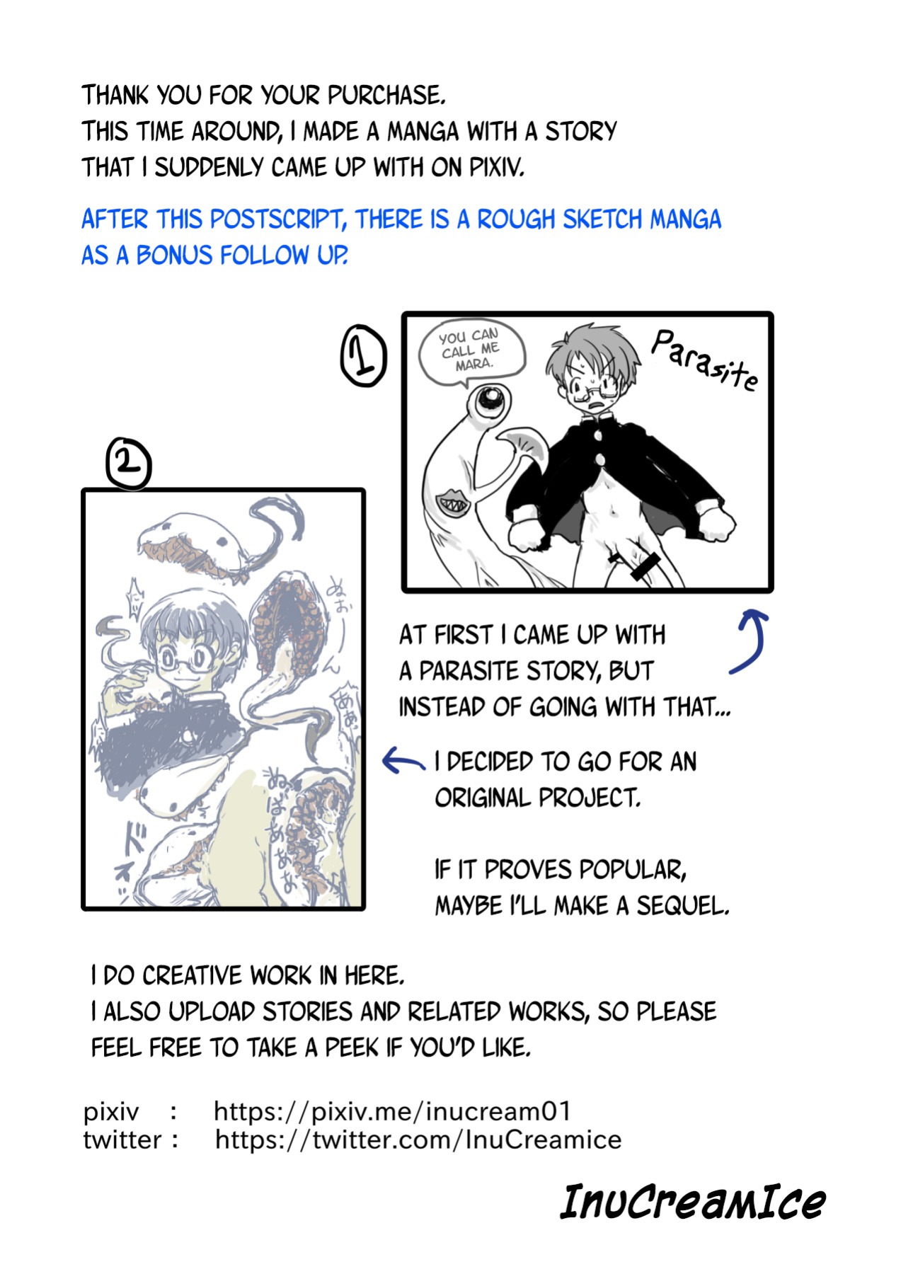 [InuCream (InuCreamice)] After Being Parasitized by a Sex Monster and Turned Into a Woman. I Got This Dirty New Body for the Sole Purpose of Squeezing Out Semen [ChoriScans]