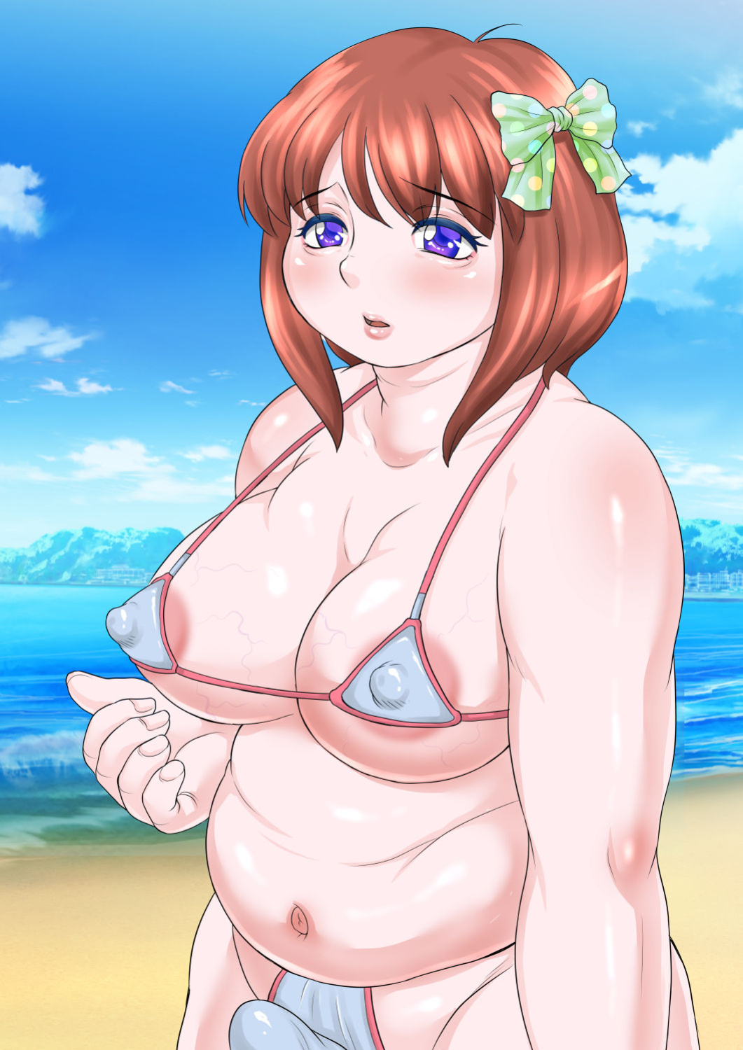 [Fuusen Club "Kuroshiki!" (Fuusen Club)] Niku Shota Debu no Oppai wa Momareru Tame ni Aru! [Fated Circle]