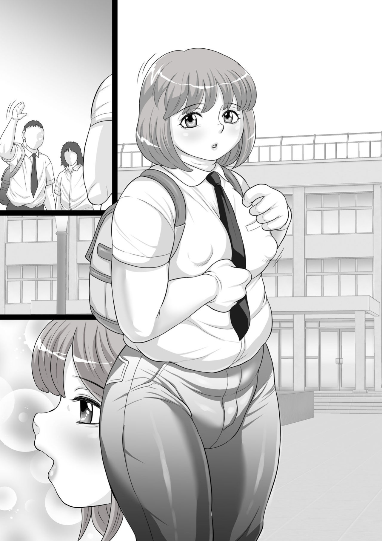 [Fuusen Club "Kuroshiki!" (Fuusen Club)] Niku Shota Debu no Oppai wa Momareru Tame ni Aru! [Fated Circle]