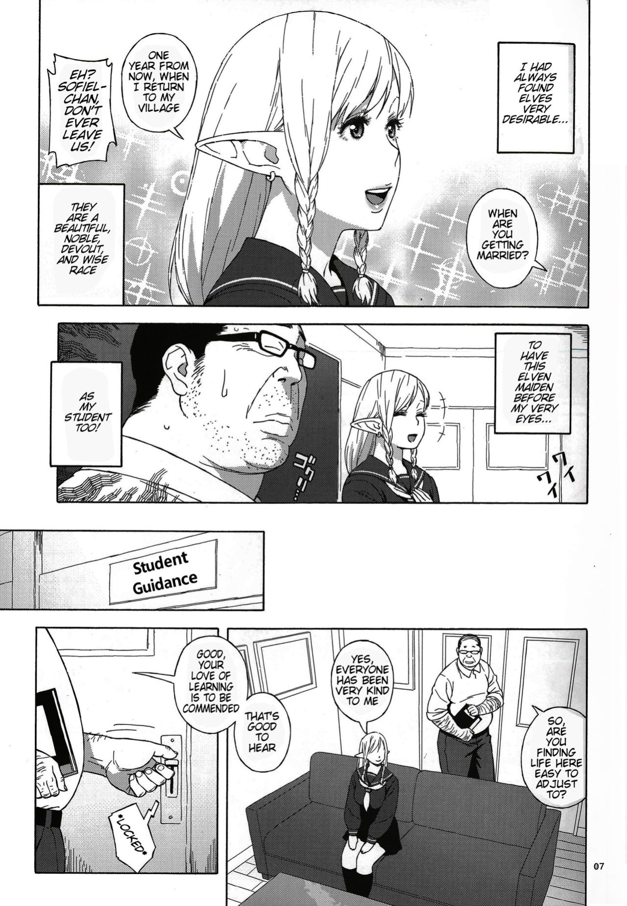 (C89) [666PROTECT (Jingrock)] Tenkousei JK Elf -Houkago Choukyou Jugyou- {Hennojin+Tremalkinger}