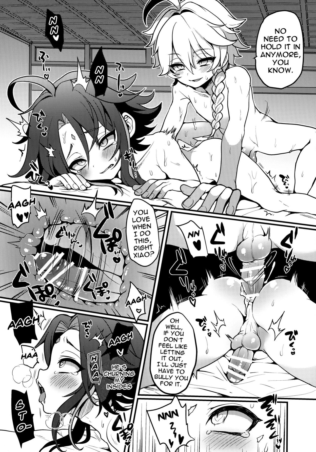 [Koneko Gumi (Poron)] AetherXiao ga Tsubo no Naka de Ecchi Suru Hon (Genshin Impact) [Doujins.com]