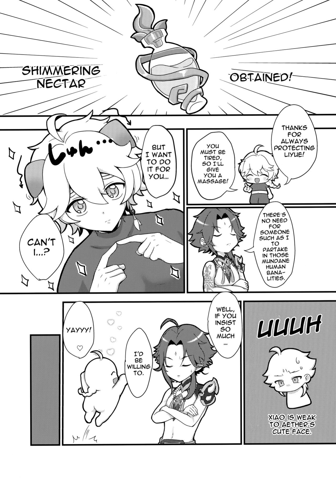 [Koneko Gumi (Poron)] AetherXiao ga Tsubo no Naka de Ecchi Suru Hon (Genshin Impact) [Doujins.com]