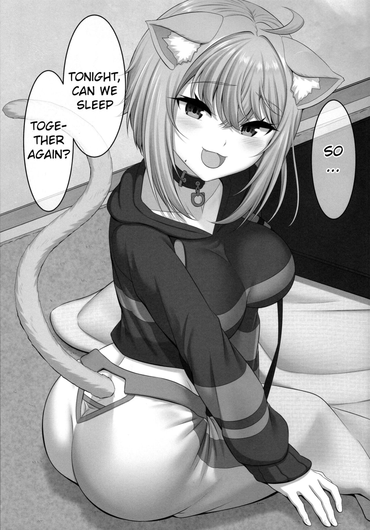 (C99) [MAT (Pararan)] Boku to Issho ni Nete Kureru? | Won't you sleep with me? (Nekomata Okayu) [Douzo Lad Translations]