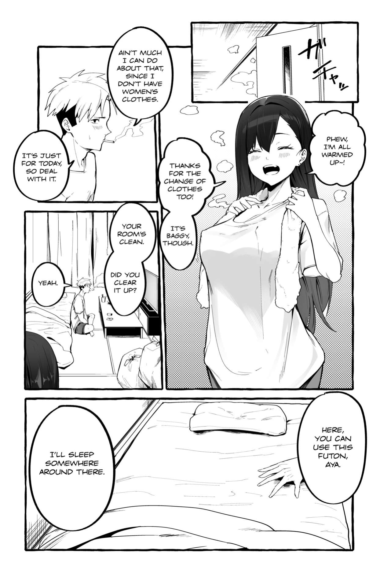 [Fuguta-ke] Kyonyuu Motokano o Tomete Agetara Orei ni Shiboritoraremakutta Hanashi. | A Story About How I Let My Busty Ex-Girlfriend Stay Over and Got Milked Dry in Return. [Nisor]