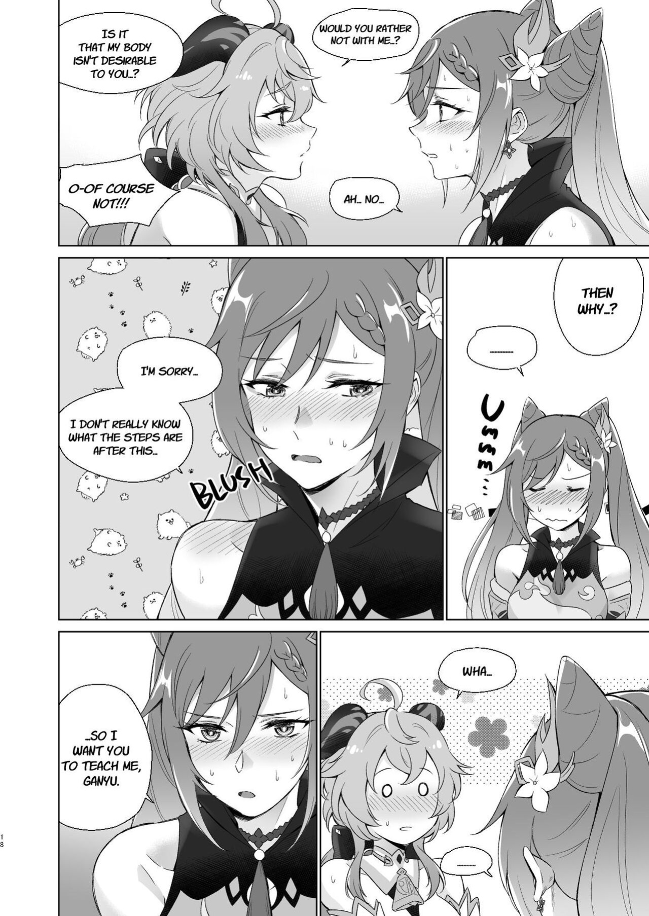 [World of Pure (Negom)] Ganyu to Ecchi ga Shitai! - Sleep with me, Ganyu (Genshin Impact)