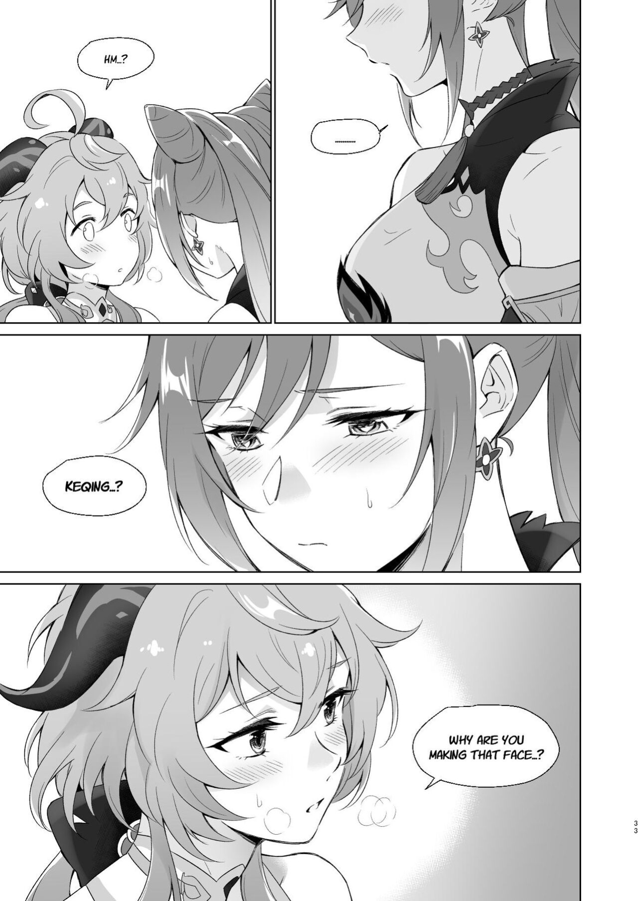 [World of Pure (Negom)] Ganyu to Ecchi ga Shitai! - Sleep with me, Ganyu (Genshin Impact)