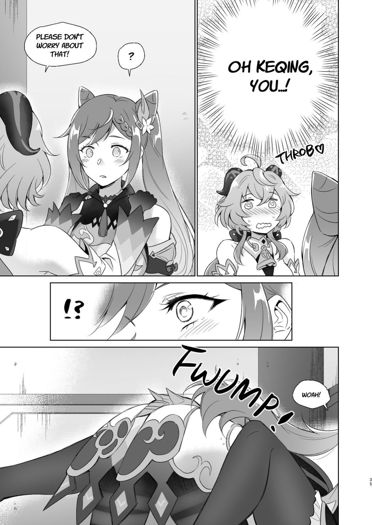 [World of Pure (Negom)] Ganyu to Ecchi ga Shitai! - Sleep with me, Ganyu (Genshin Impact)