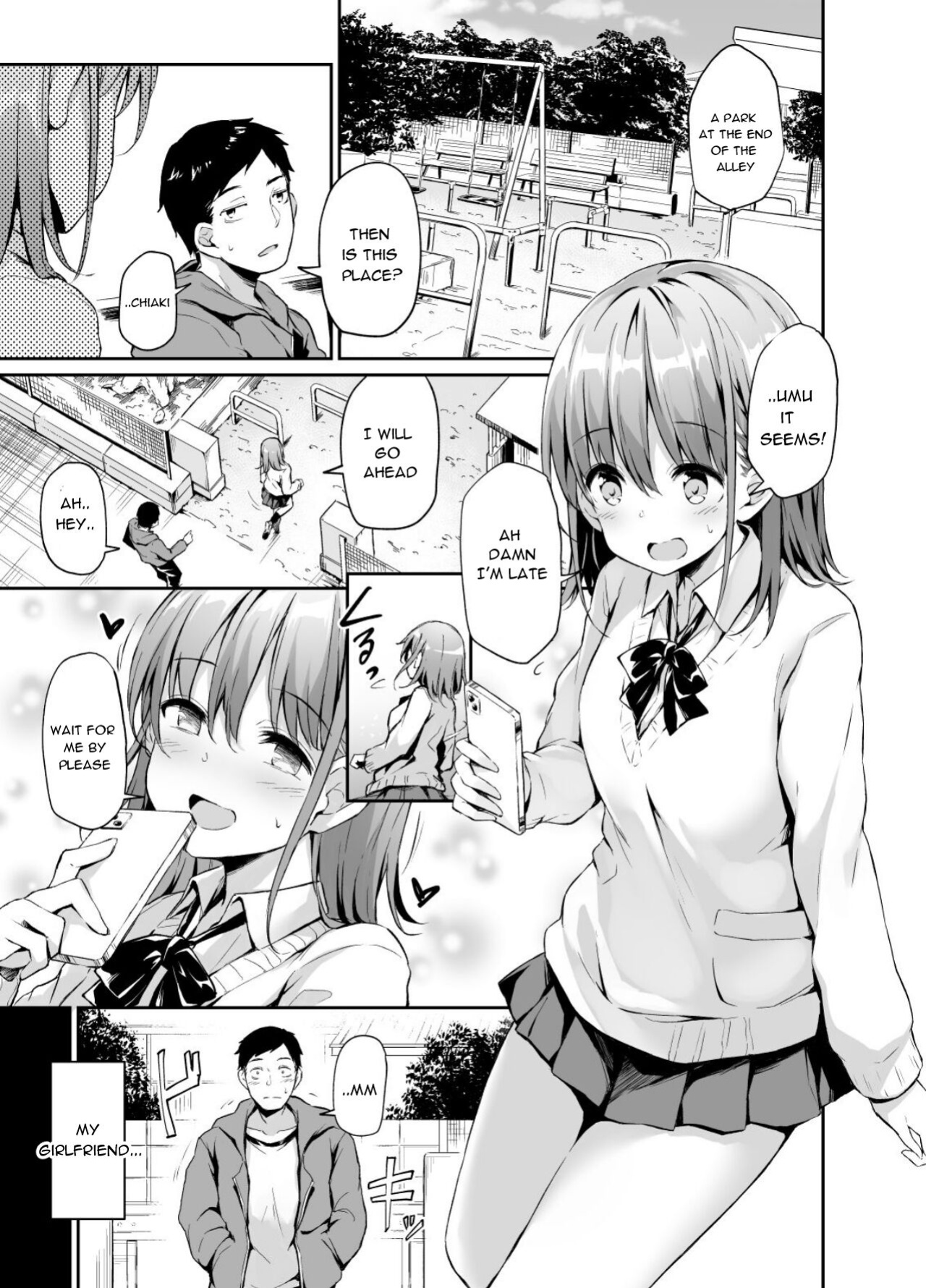 [Hitoi] Enkou Kanojo to Kengakukai | Paid dates with my girlfriend prostitute side-by-side experience