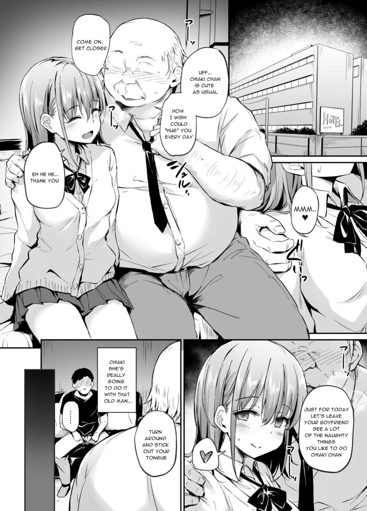 [Hitoi] Enkou Kanojo to Kengakukai | Paid dates with my girlfriend prostitute side-by-side experience