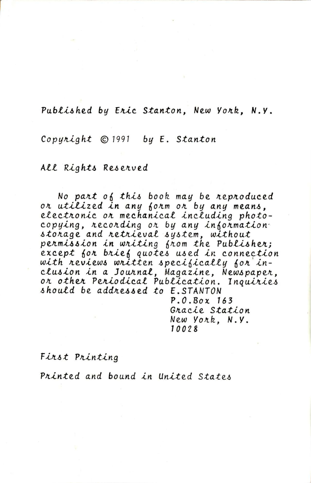 ERIC STANTON Family Affair 17: Let's pin Teddy