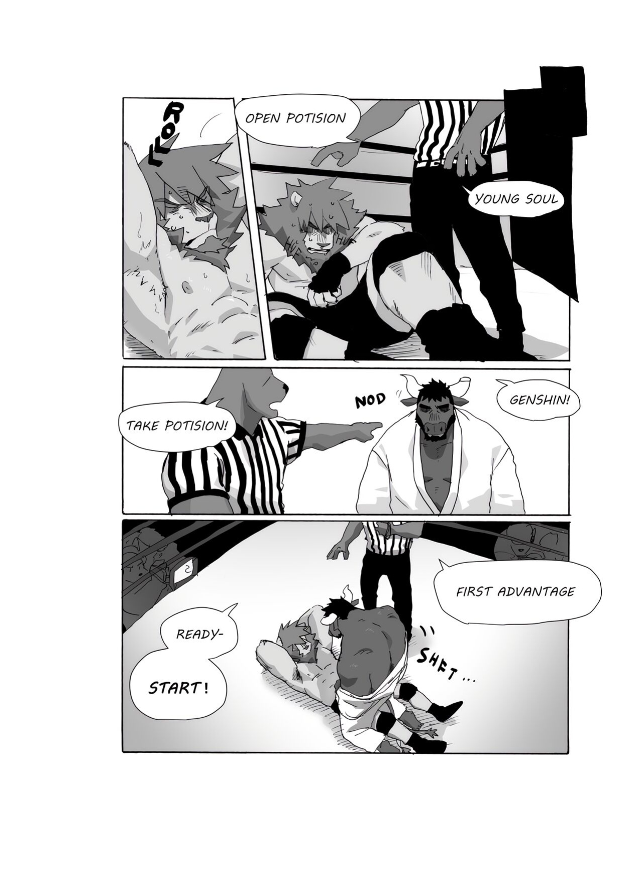 [Nomifuki] Bear Hug Battle (Vol. 4) - Genshin vs YoungSoul