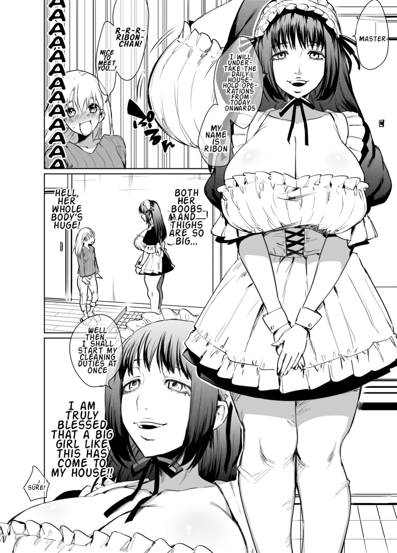 [Tosha Pink (Chimeda)] Futanari Maid no Ribon-chan [Mr_Person]