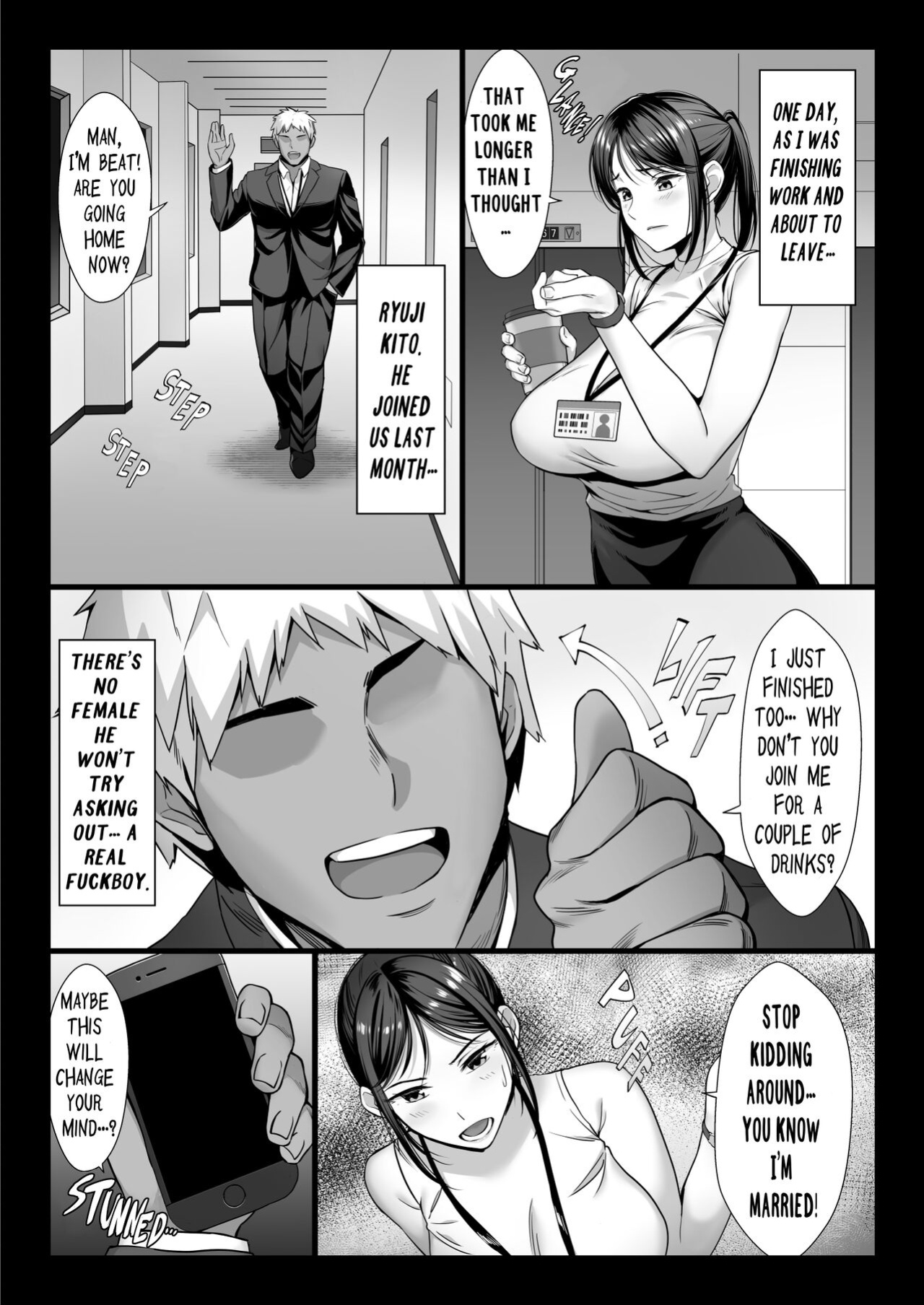 [Chinpan-bu (Chinpan)] Niizuma Joushi wa Buka no Chinpo de Do-M Ochi | The Newlywed Boss Was Dominated By The Subordinate’s Dick