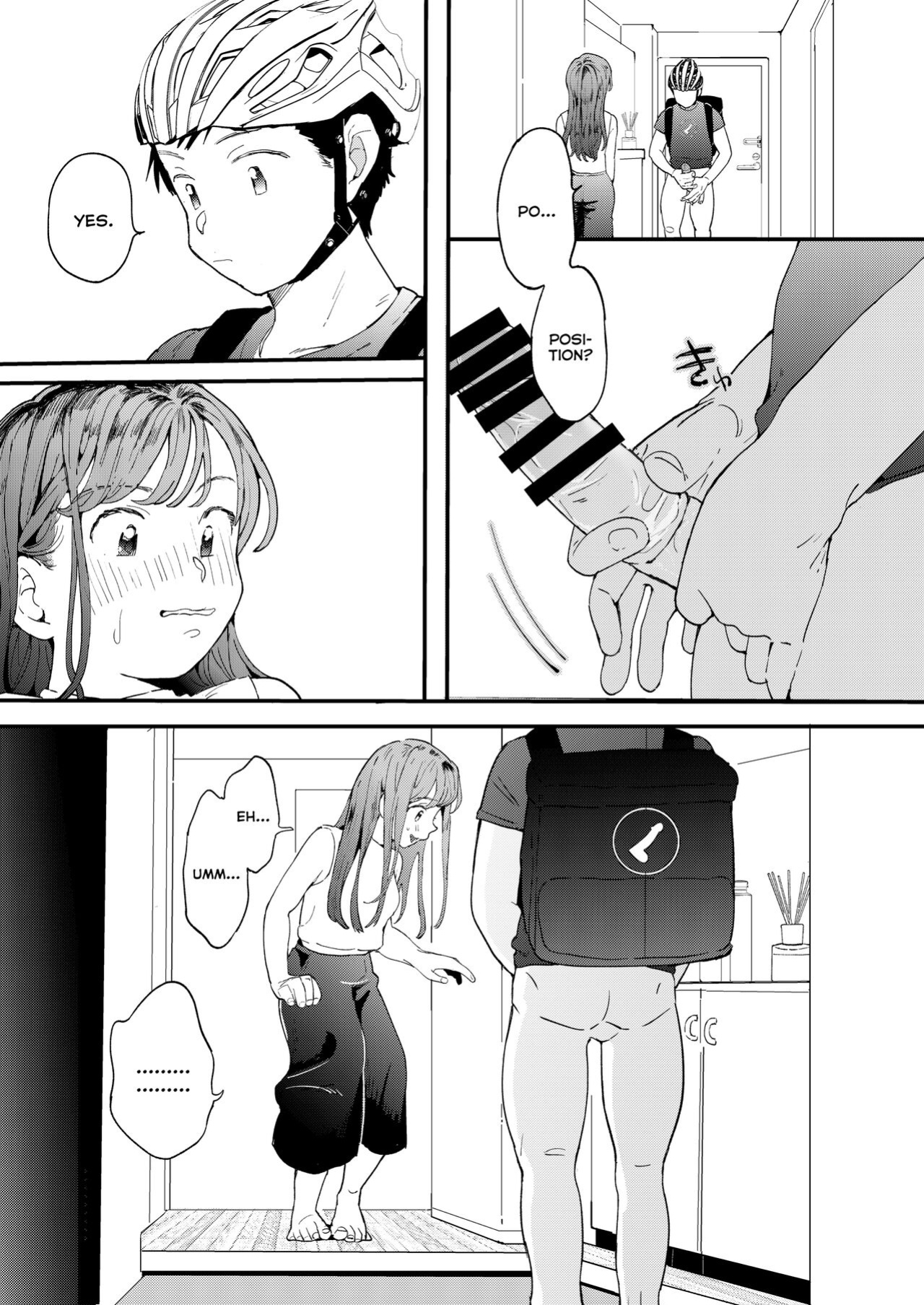 [Denbu Momo] ●●●r Chinko o Tanomitai Onee-san｜The Girl Who Wants to Order Uber Dicks [Nishimaru]