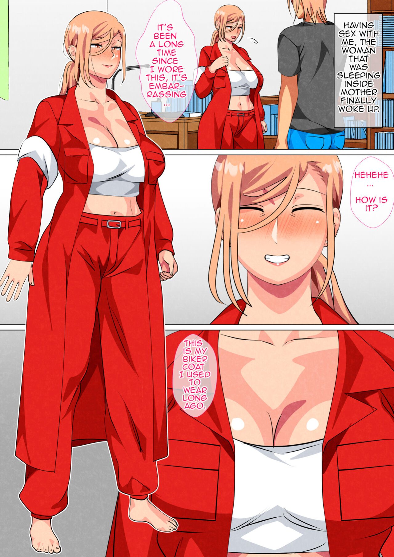 [Circle Spice] Musuko ni Yowami o Nigirareta Motoyan no Haha | Son Found his Former Delinquent Mother's Weakness [Amoskandy]