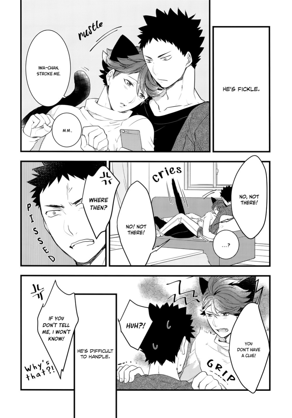 (C93) [Rototika (Kamishi Yue)] Iwa-chan no Neko ni Naritai 2 (Haikyuu!!)