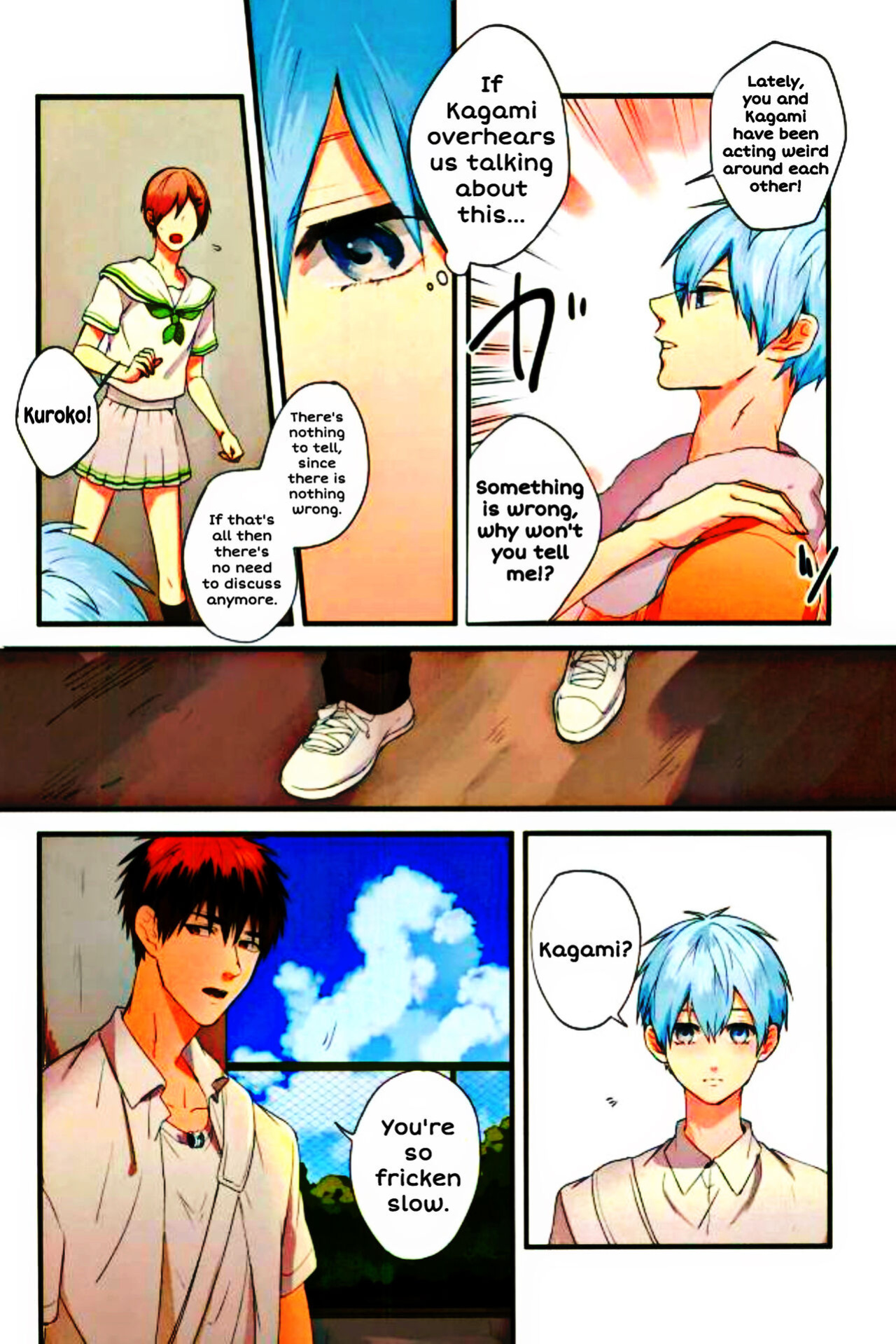 (C89) [Fuzai no Yamada (Yumoto)] Kubiwa wa Dare no Te ni | Whose Hand Pulls the Collar? (Fuzai no Yamada Sairokushuu Ni) (Kuroko no Basuke) [SpookyLatte]