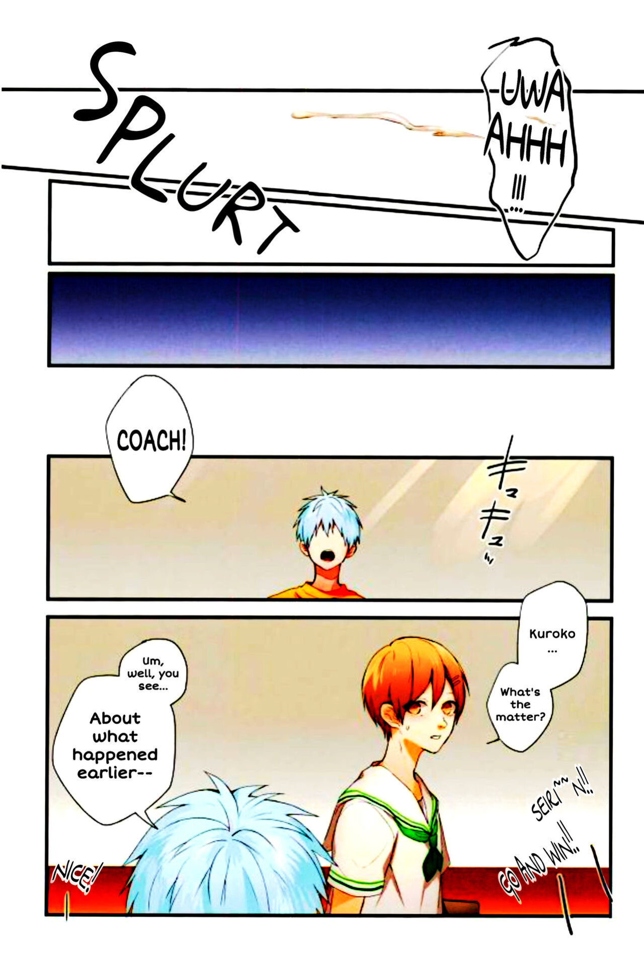 (C89) [Fuzai no Yamada (Yumoto)] Kubiwa wa Dare no Te ni | Whose Hand Pulls the Collar? (Fuzai no Yamada Sairokushuu Ni) (Kuroko no Basuke) [SpookyLatte]