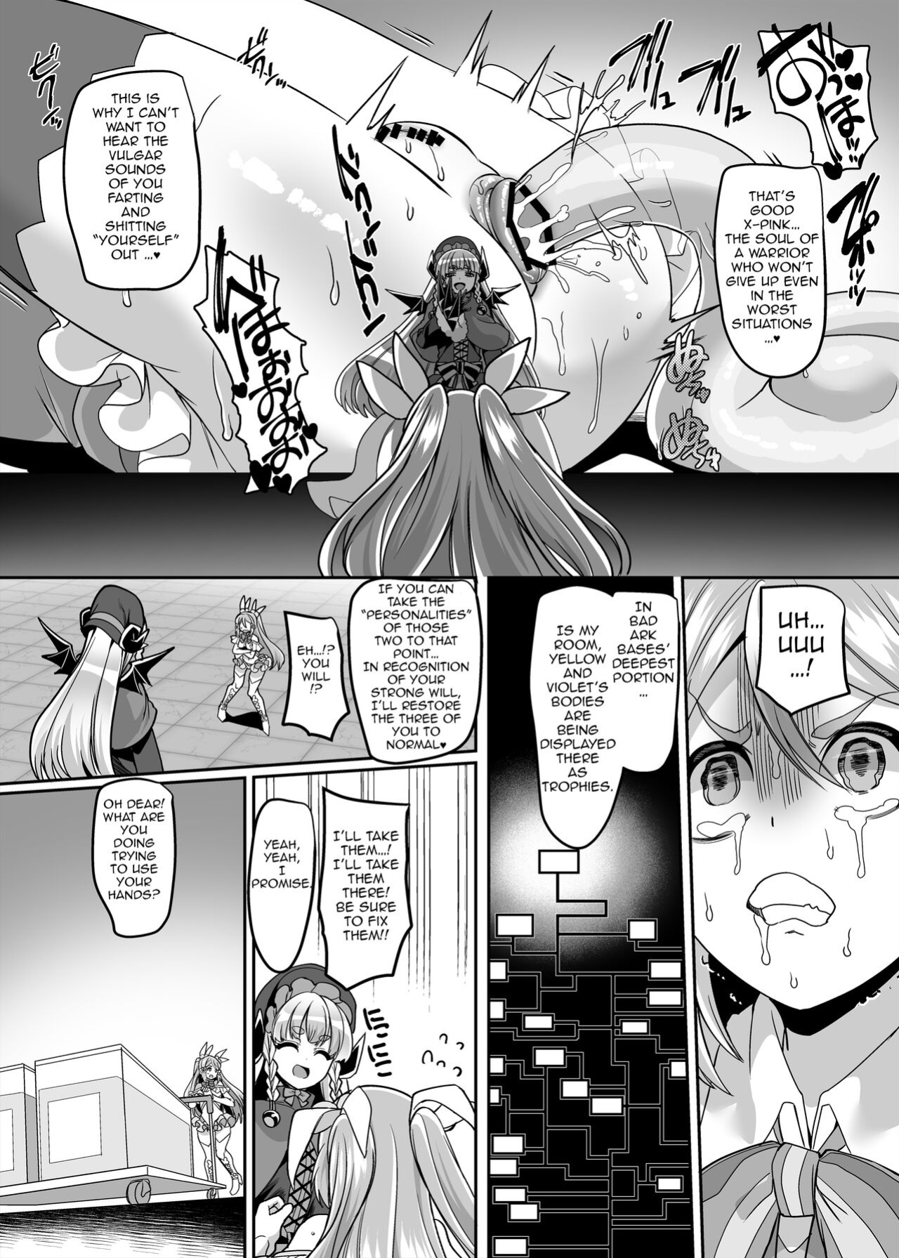 [Hawk Bit (Kouji)] Henshin Heroine Team no Yuukan de Nakama Omoi de Zettai Makenai Pink [Jormungandr]