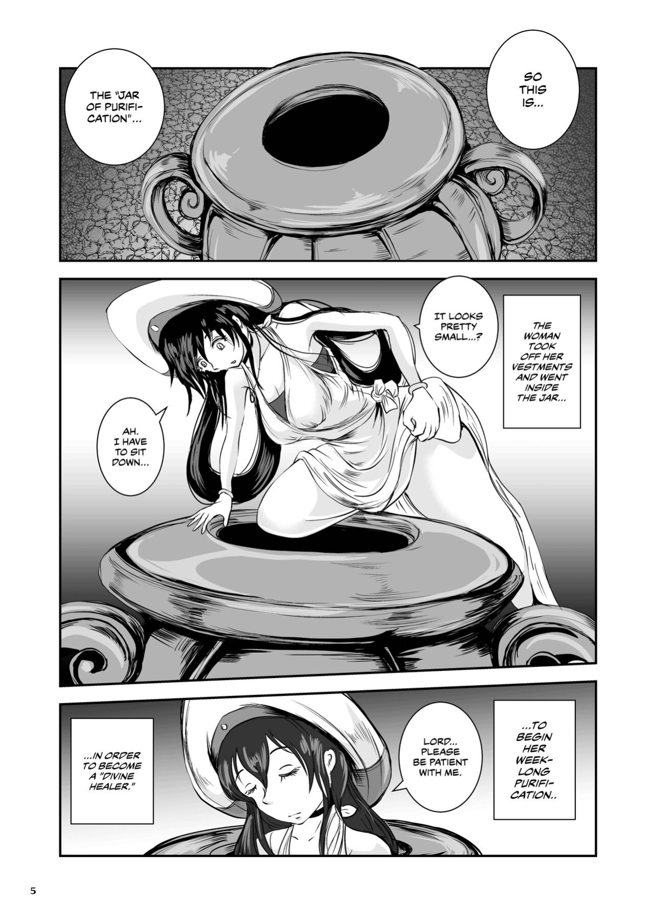 [Erotic Fantasy Larvaturs (Takaishi Fuu)] Anteg no Miko Tsubo -The Bottle Priestess of ANTEG | Shrine Priestess Jar of Anteg [CulturedCommissions]