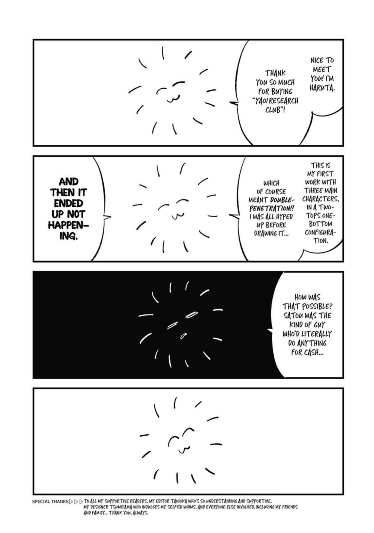 Welcome to The Yaoi Research Club 01