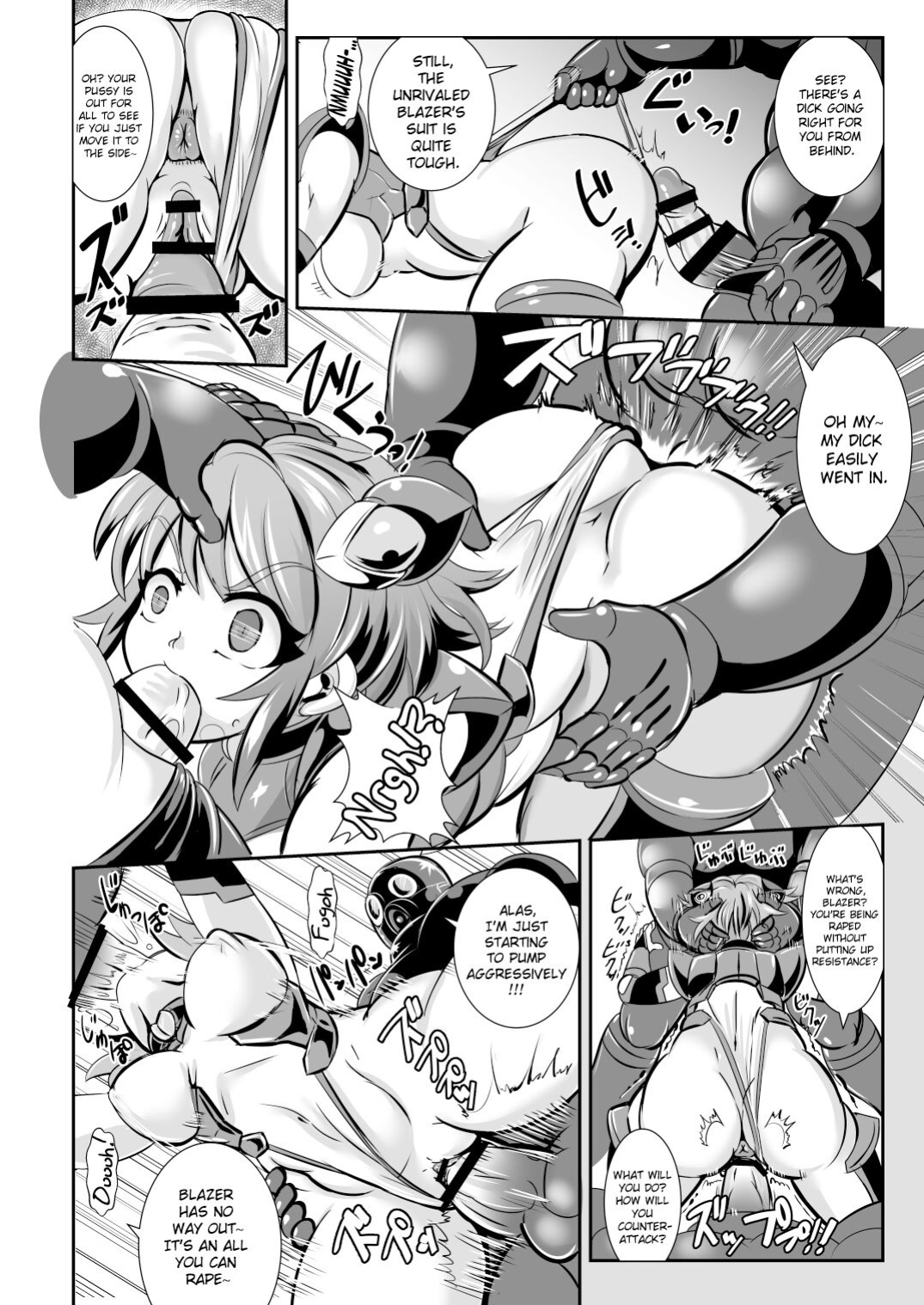 [Ankoku Marimokan (marimo)] Tetsujin Shoujo Blazer VS Saimin Kaijin [ChoriScans]