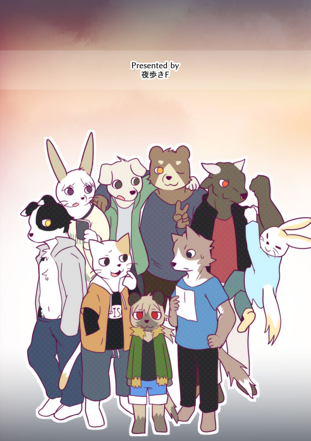 (Kemoket 8) [Yoaruki F (Magu no Romomokan)] Danshi Ryousei Tachi wa Koyoi mo Nakaga ii