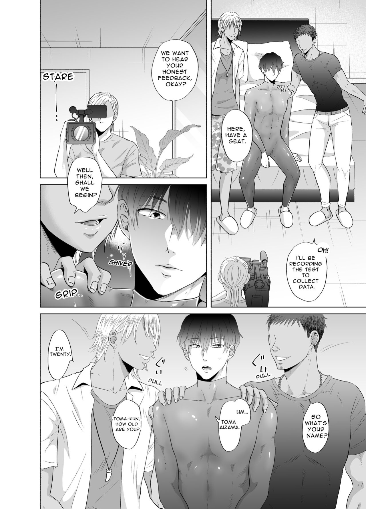 [Kanraitei (Beniko)] Kugakusei Touma-kun no Grey na Beit | Toma's Questionable Part-time Job [Tensei Works, Levy]