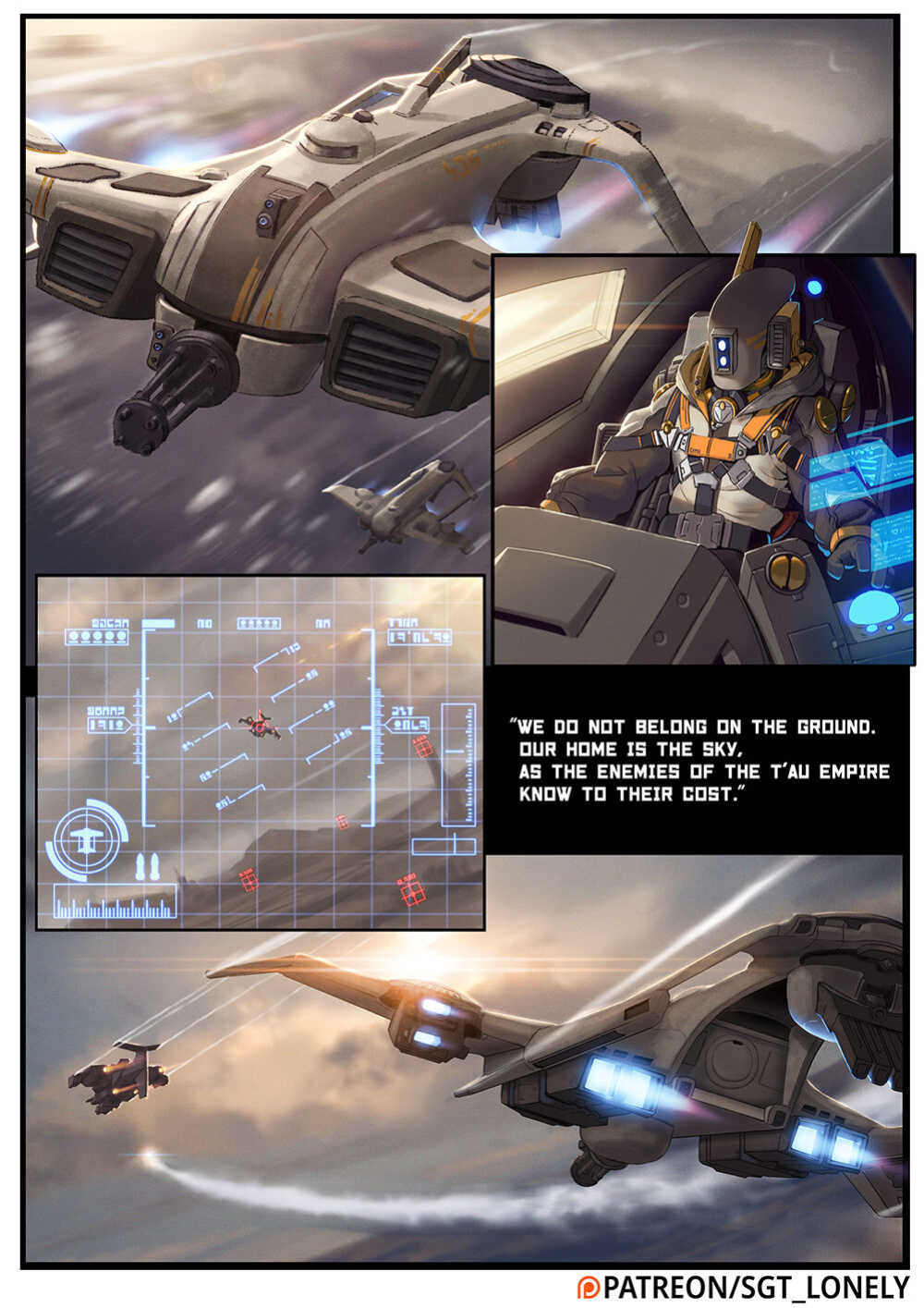 [sgt_lonely] Air Caste Pilot (Warhammer 40K)
