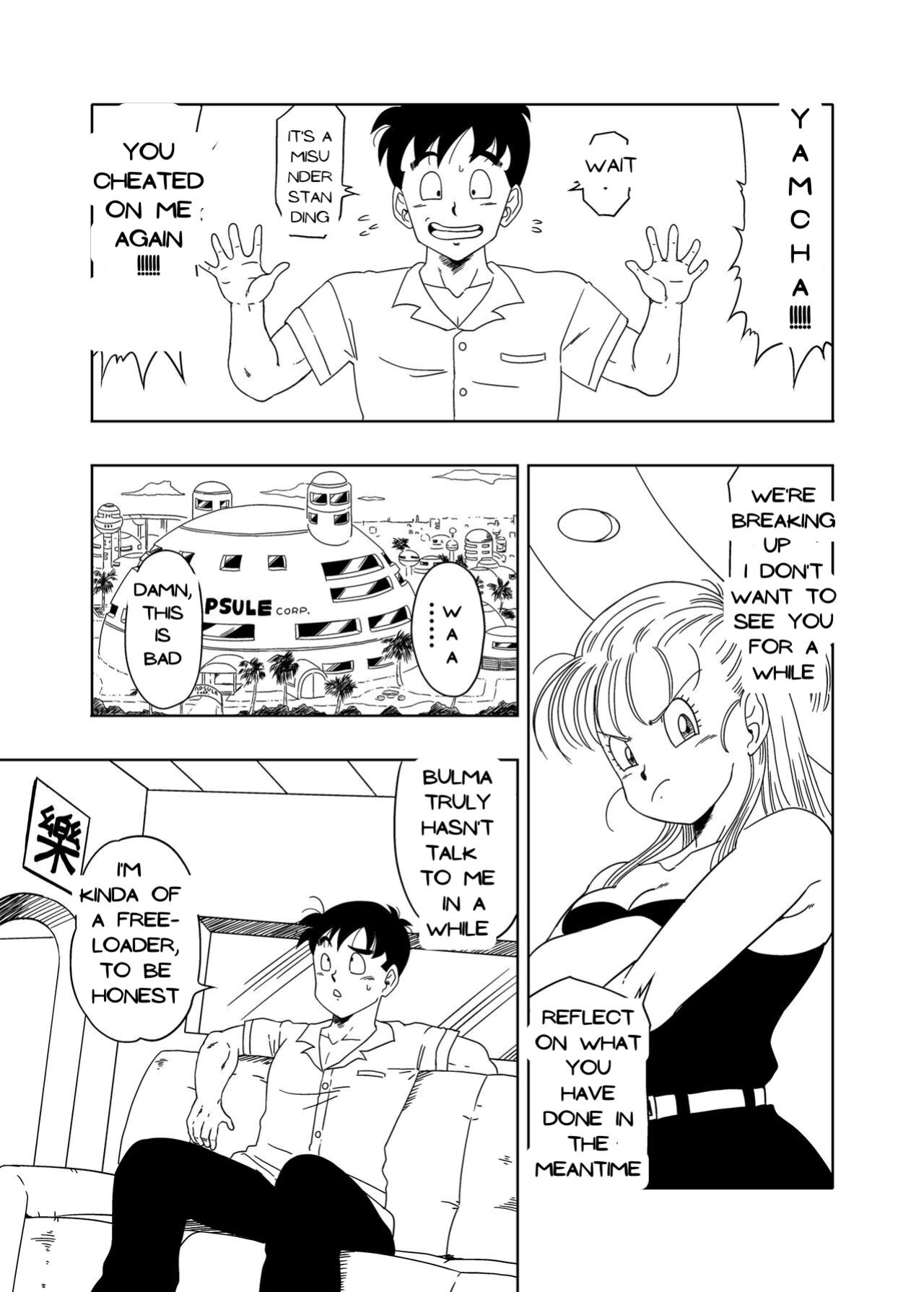 [Old School Academy (Amedama Akihito)] DB-X Yamcha x Panchy Bulma's mom (Dragon Ball Z)