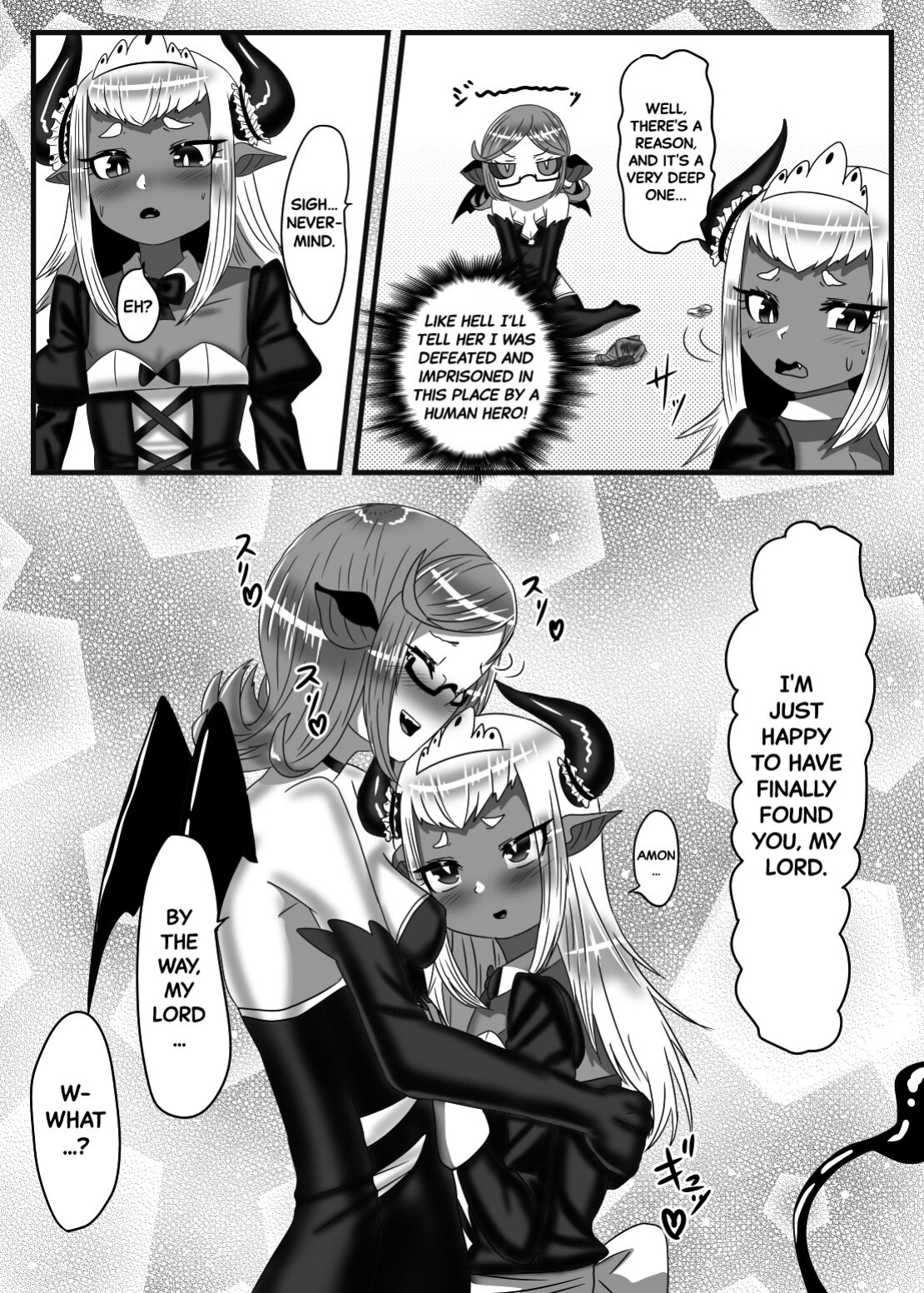 [Nitiniti Sowa (Apacchi)] Futanari Yuusha no Maou Rouraku 2 | The Futanari Hero's Allurement of The Demon Lord 2 [Black Grimoires]