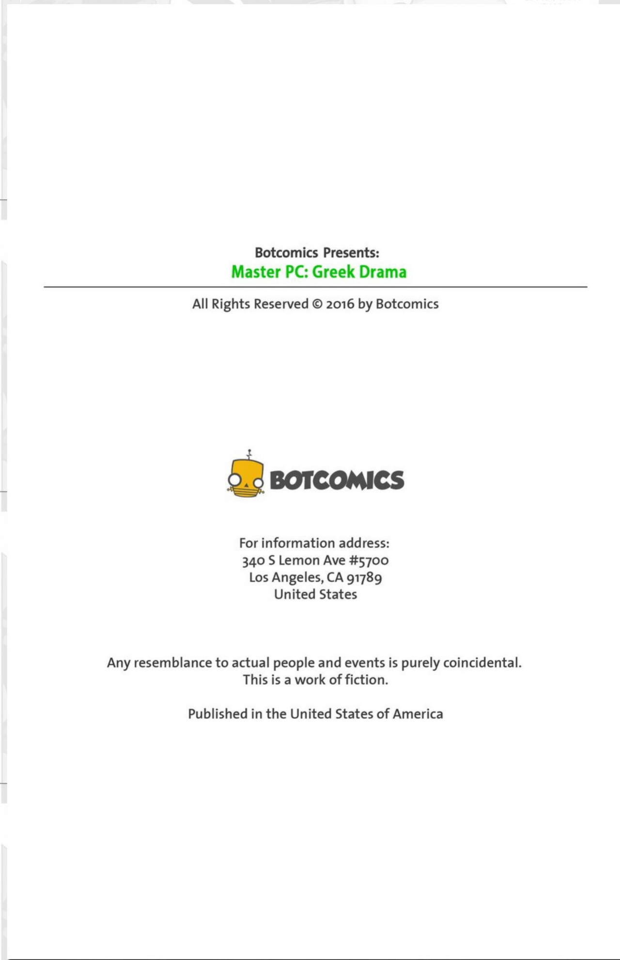 BotComics - Master PC - Greek Drama
